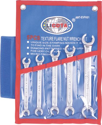 Набор ключей разрезных текстурных 8-19мм 5пр.