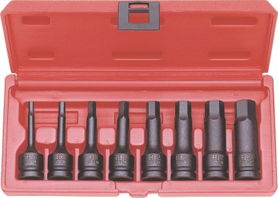 Набор шестигранников ударных 1/2" 6-19мм 8пр.