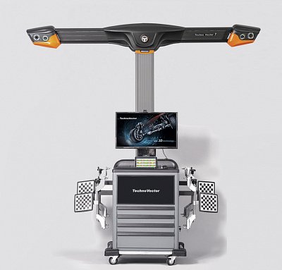 Мобильный стенд сход-развал Техно Вектор 7 3D, 4 камеры, напольное крепление