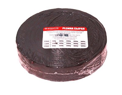 Резина сырая 25*3мм, 0.5кг
