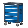 Тележка инструментальная 5 полок, синяя