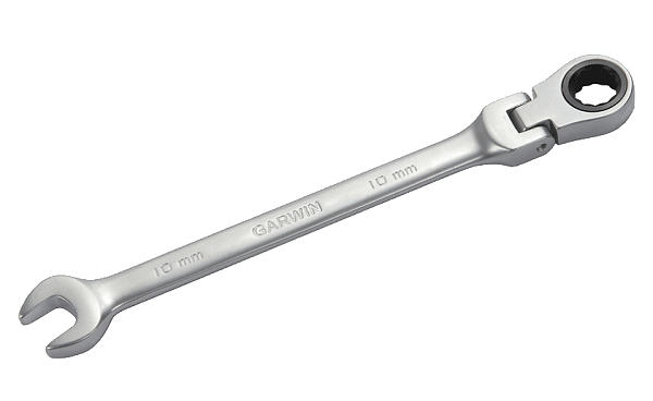 Ключ комбинированный трещоточный с шарниром 17 мм