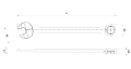 Ключ комбинированный трещоточный 12 мм