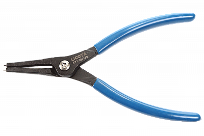 Съемник стопорных колец усиленный, разжим, прямой 180 мм