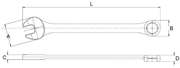 Ключ комбинированный 6мм