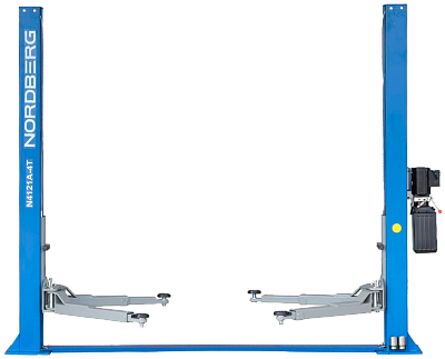 Подъемник двухстоечный, электрогидравлический, г/п 4 т, 380В, синий