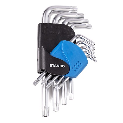 Набор угловых ключей Torx коротких 9шт.