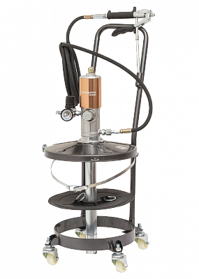 Установка для раздачи густой смазки из бочек пневматическая, 20 л