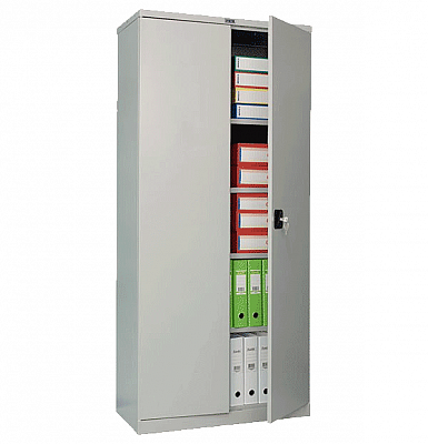 Шкаф металлический с замком, размер 1860х850х450, 4 полки