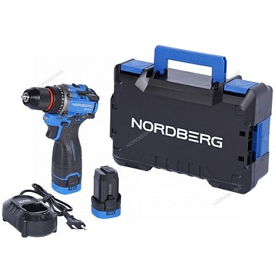 Шуруповерт аккумуляторный макс.диам. сверла 10 мм, 16 В, 60 Нм, 2 аккумулятора и зарядное устройство