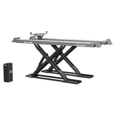 Подъемник ножничный, электрогидравлический, г/п 5 т, платформы для сход-развала