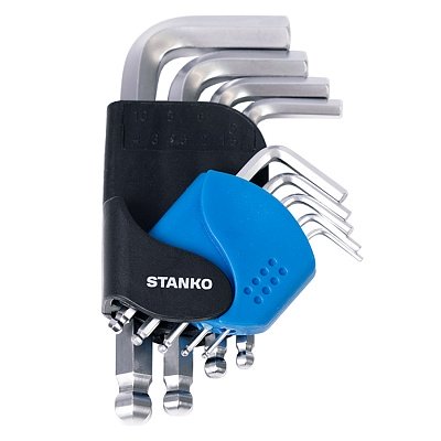 Набор угловых ключей шестигранных коротких 9шт.