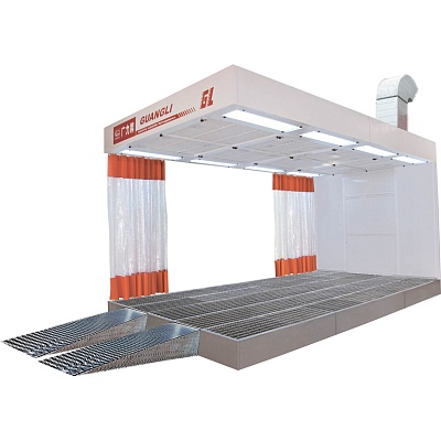 Пост подготовки к окраске с верхним пленумом Guangli, напольные решетки (пленум), подогрев