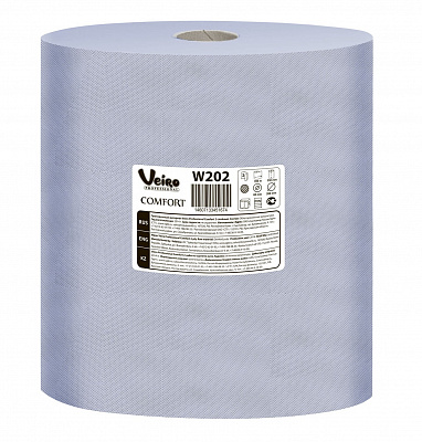 Протирочные салфетки (полотенца) Veiro Professional, 2 слоя, 1000 шт в рулоне, ширина 330 мм