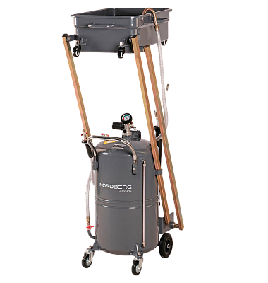 Установка для сбора масла пневматическая, 115 л, серая