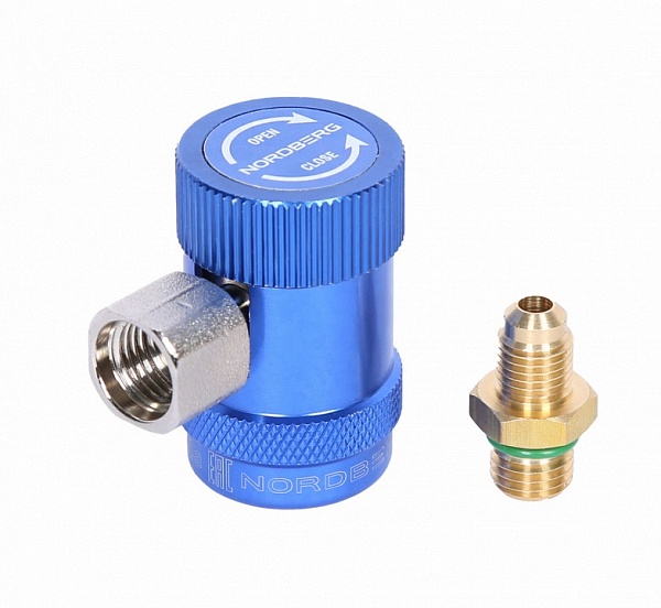 Муфта быстросъемная R134a низкое давление, синяя