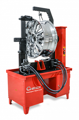 Станок для правки легкосплавных дисков до 26 дюймов, усиленная скоба, электро привод вращения, 380В