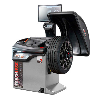 Балансировочный стенд iPRO, до 28", 3D сканер, электронная измерительная линейка, 24’’ ЖК дисплей