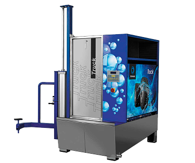 Автоматическая мойка колес, сушка сжатым воздухом, с нагревом