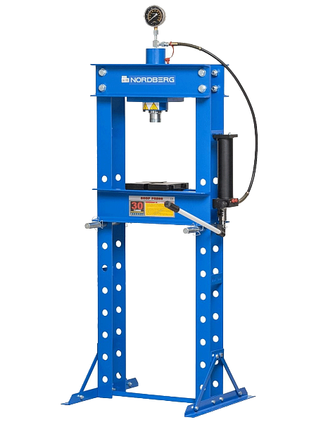 Пресс напольный гидравлический 30т с ручным и пневмоприводом