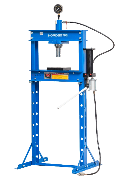 Пресс напольный гидравлический 20т с ручным и пневмоприводом