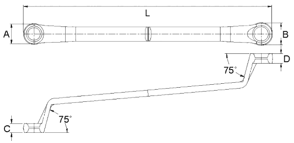 Ключ накидной 16х17мм