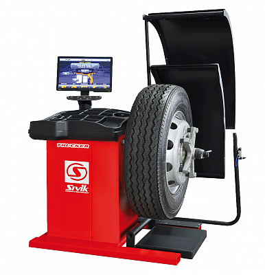 Балансировочный стенд TRUCKER Luxe, диаметр колеса до 1200 мм, электронная линейка, пневмолифт, 19"