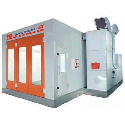 Окрасочно-сушильная камера Guangli дизельной горелкой Riello RG5D