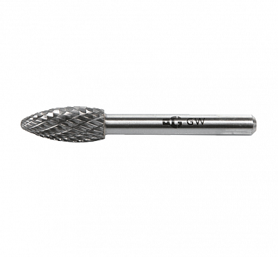 Борфреза твердосплавная, параболическая, Ø 6 мм, форма H