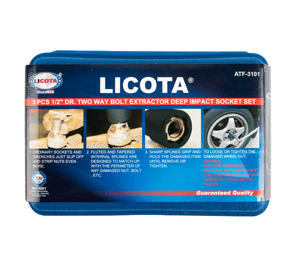 Набор головок для скругленного крепежа