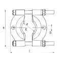 Съемник сегментный (сепаратор), 39-222 мм