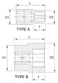 Головка торцевая 12гр. 1/4" 11мм