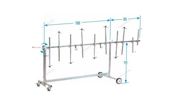 Стенд для окраски деталей, вращающийся, усиленный