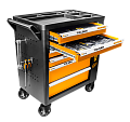 Тележка инструментальная TOLSEN 6 полок, с комплектом инструментов, 175 пр.