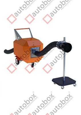 Подкатное устройство для вытяжки газов