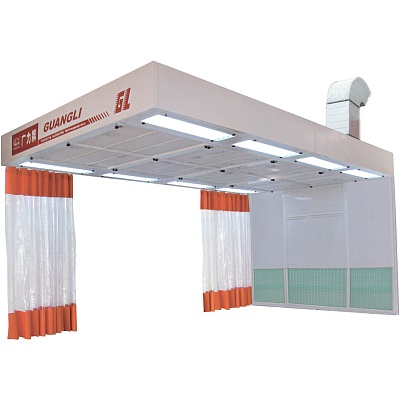 Пост подготовки к окраске с верхним пленумом Guangli, подогрев