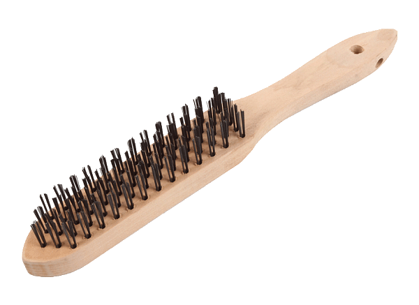 Щетка 5-рядная металлическая с деревянной ручкой