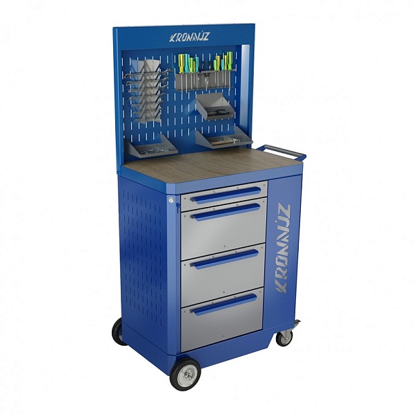 Инструментальная тележка с навесным экраном