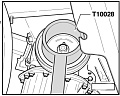 Приспособление для фиксации шкива коленвала VAG T10028