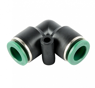 Фитинг угловой цанговый 6 мм, пластм. корпус