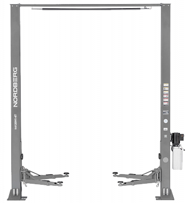 Подъемник двухстоечный, электрогидравлический, г/п 4 т (380В), H=3,6 м, серый