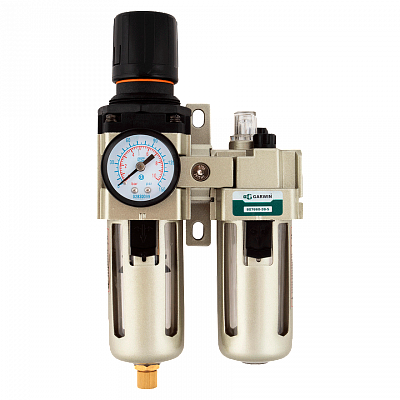 Модульная группа для подготовки воздуха с регулятором давления и манометром, 3/8", 5 мкм