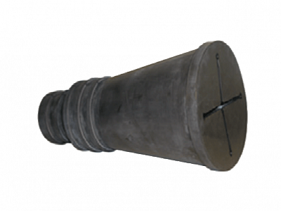 Насадка резиновая круглая на в/трубу для шлангов 75 мм и 100 мм